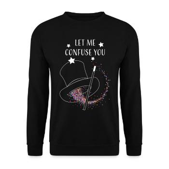 Magic Hat Magic Tricks Card Magic Magic Show - Unisex Sweatshirt - black - Front - Alina (178cm) & Michal (187cm)