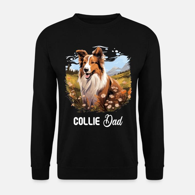 Hund Collie - Unisex Pullover - Schwarz