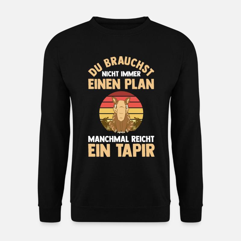Tapir - Unisex Pullover - Schwarz