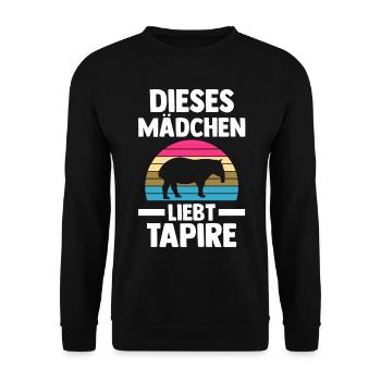 Tapir - Unisex Pullover - Schwarz - Vorne - Alina (178cm) & Michal (187cm)