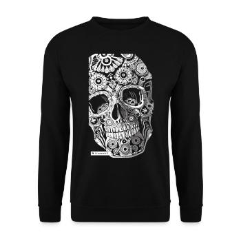 Gothic Statement - Deine Dunkle Seite mit Stil - Unisex Pullover - Schwarz - Vorne - Alina (178cm) & Michal (187cm)