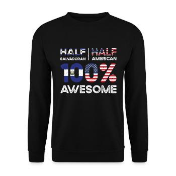 Patriote américain salvadorien États-Unis - Sweat-shirt Unisexe - noir - Devant - Alina (178cm) & Michal (187cm)