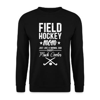 Maman de hockey sur gazon Maman de hockey sur gazon - Sweat-shirt Unisexe - noir - Devant - Alina (178cm) & Michal (187cm)