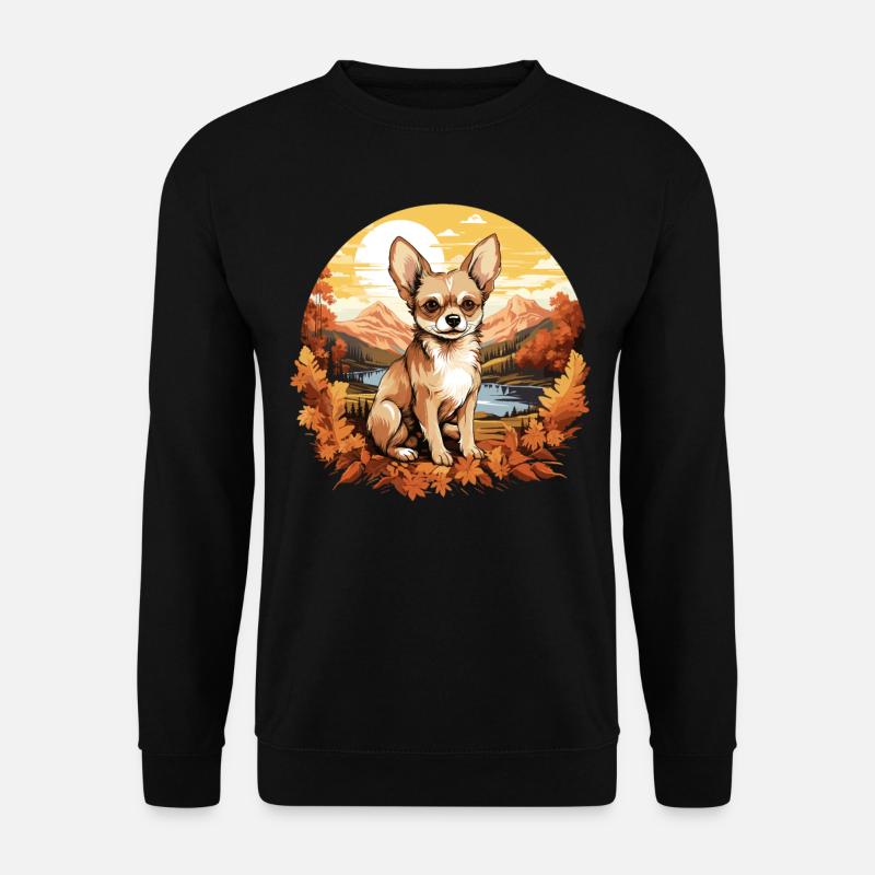 Hund Chihuahua - Unisex Pullover - Schwarz
