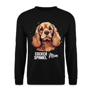 Épagneul Dog Cocker - Sweat-shirt Unisexe - noir - Devant - Alina (178cm) & Michal (187cm)