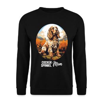 Épagneul Dog Cocker - Sweat-shirt Unisexe - noir - Devant - Alina (178cm) & Michal (187cm)