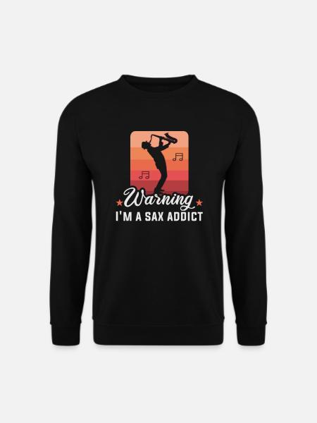 Saxophonist Orchester Musiker Saxophonspieler - Unisex Pullover - Schwarz