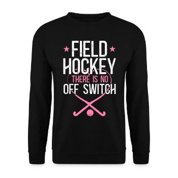 Field Hockey Field Hockey There Is - Unisex Sweatshirt - black - Front - Alina (178cm) & Michal (187cm)