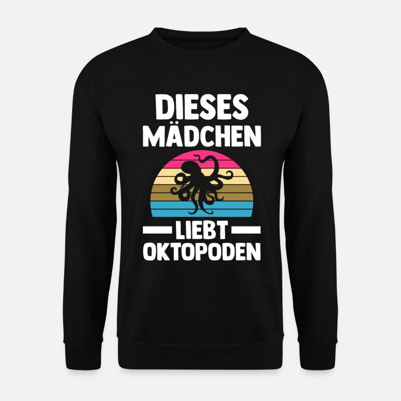 Tintenfisch Oktopus - Unisex Pullover - Schwarz