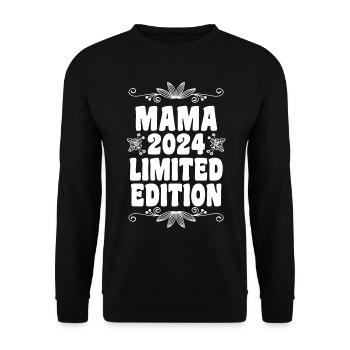 Maman à venir 2024 - Sweat-shirt Unisexe - noir - Devant - Alina (178cm) & Michal (187cm)