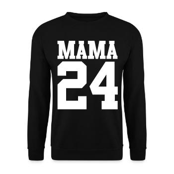 Maman à venir 2024 - Sweat-shirt Unisexe - noir - Devant - Alina (178cm) & Michal (187cm)