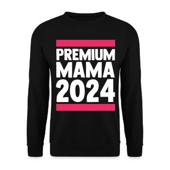 Maman à venir 2024 - Sweat-shirt Unisexe - noir - Devant - Alina (178cm) & Michal (187cm)