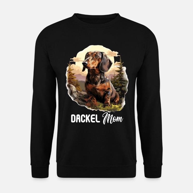 Hund Dackel - Unisex Pullover - Schwarz
