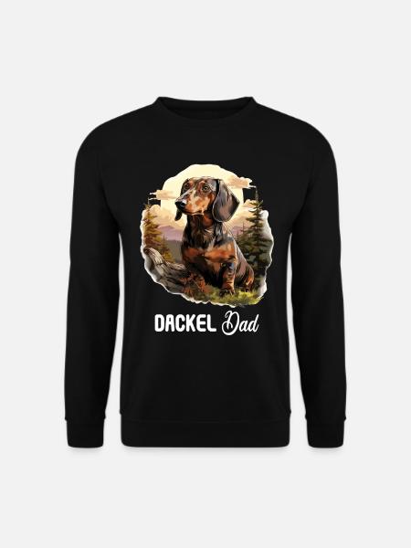 Chien teckel - Sweat-shirt Unisexe - noir
