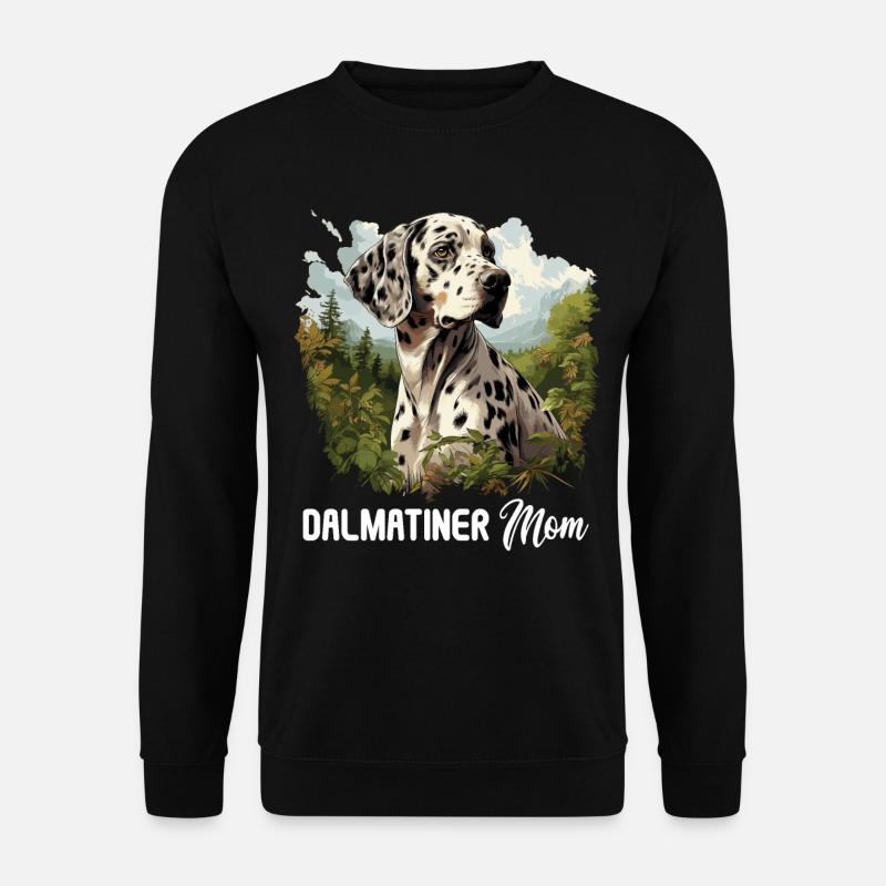 Hund Dalmatiner - Unisex Pullover - Schwarz