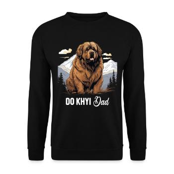 Hund Do Khyi - Unisex Pullover - Schwarz - Vorne - Alina (178cm) & Michal (187cm)