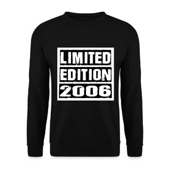 Limited Edition 2005 Geburtstag 2005 Vintage Retro - Unisex Pullover - Schwarz - Vorne - Alina (178cm) & Michal (187cm)