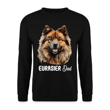 Dog Eurasier - Unisex Sweatshirt - black - Front - Alina (178cm) & Michal (187cm)