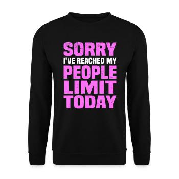Misanthrope Antisocial Introverti - Sweat-shirt Unisexe - noir - Devant - Alina (178cm) & Michal (187cm)