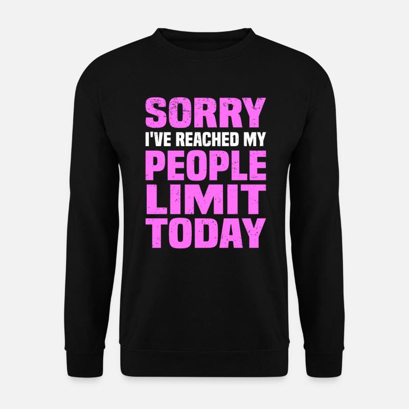 Misanthrope Antisocial Introvert - Unisex Sweatshirt - black