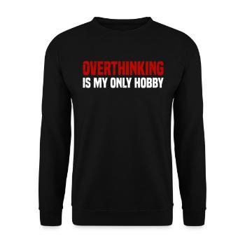 Misanthrope Antisocial Introvert - Unisex Sweatshirt - black - Front - Alina (178cm) & Michal (187cm)