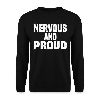 Misanthrope Antisocial Introvert - Unisex Sweatshirt - black - Front - Alina (178cm) & Michal (187cm)