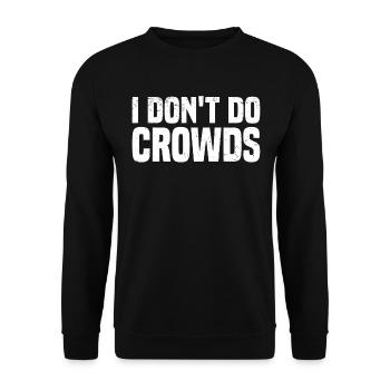 Misanthrope Antisocial Introvert - Unisex Sweatshirt - black - Front - Alina (178cm) & Michal (187cm)