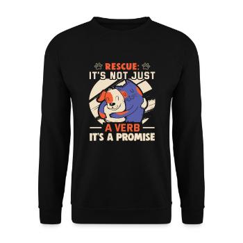 Conceptions de sauvetage de chiens pour les militants des droits des animaux - Sweat-shirt Unisexe - noir - Devant - Alina (178cm) & Michal (187cm)