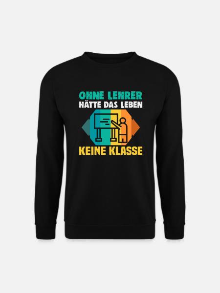 Bester Lehrer Rente Geschenkidee Schüler - Unisex Pullover - Schwarz