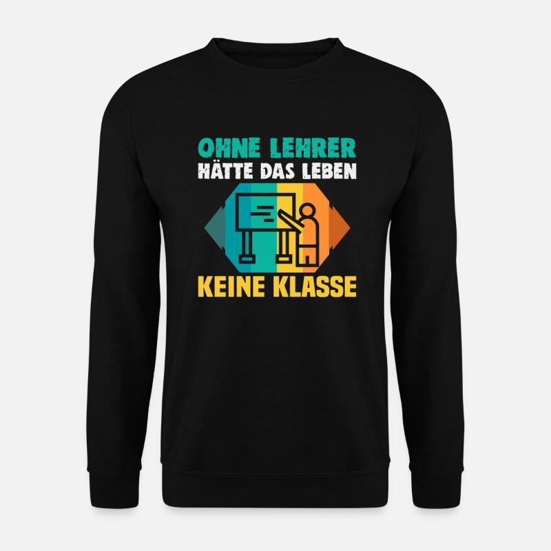 Bester Lehrer Rente Geschenkidee Schüler - Unisex Pullover - Schwarz