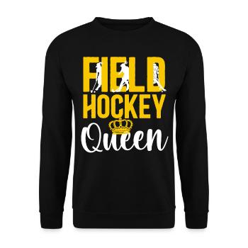 Field Hockey Queen Field Hockey - Unisex Pullover - Schwarz - Vorne - Alina (178cm) & Michal (187cm)