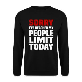 Misanthrope Antisocial Introvert - Unisex Sweatshirt - black - Front - Alina (178cm) & Michal (187cm)