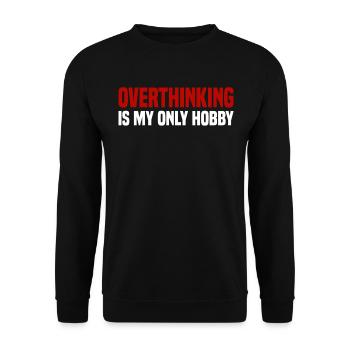 Misanthrope Antisocial Introvert - Unisex Sweatshirt - black - Front - Alina (178cm) & Michal (187cm)
