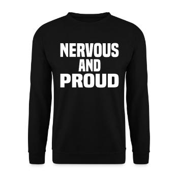Misanthrope Antisocial Introvert - Unisex Sweatshirt - black - Front - Alina (178cm) & Michal (187cm)