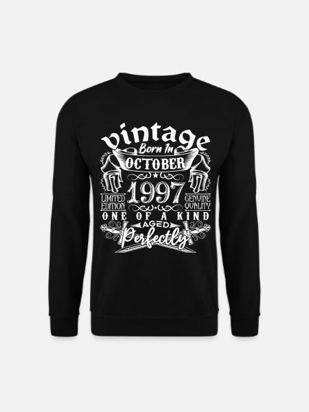 1997 Octobre 1997 anniversaire October 1997 - Sweat-shirt Unisexe - noir