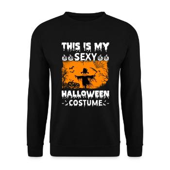 This Is My Sexy Halloween Costume Halloween Party - Unisex Pullover - Schwarz - Vorne - Alina (178cm) & Michal (187cm)
