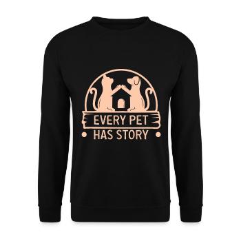 Conceptions de sauvetage de chiens pour les militants des droits des animaux - Sweat-shirt Unisexe - noir - Devant - Alina (178cm) & Michal (187cm)