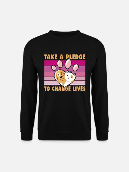 Conceptions de sauvetage de chiens pour les militants des droits des animaux - Sweat-shirt Unisexe - noir