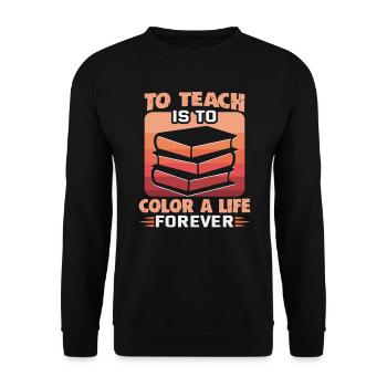 Meilleure idée de cadeau de pension pour les enseignants Étudiant - Sweat-shirt Unisexe - noir - Devant - Alina (178cm) & Michal (187cm)