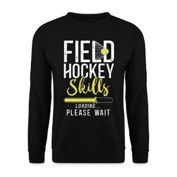 Field Hockey Field Hockey Skills - Unisex Pullover - Schwarz - Vorne - Alina (178cm) & Michal (187cm)