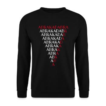 Abracadabra Illusionniste Hobby Magicien Tour de Magie - Sweat-shirt Unisexe - noir - Devant - Alina (178cm) & Michal (187cm)