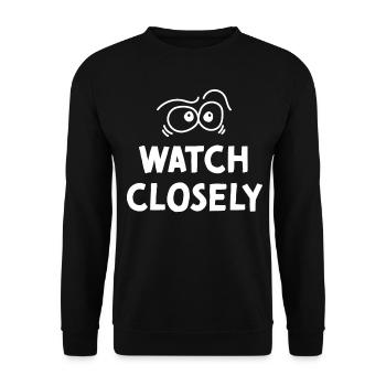 Magician Magician Circus Street Magician Magic Trick - Unisex Sweatshirt - black - Front - Alina (178cm) & Michal (187cm)