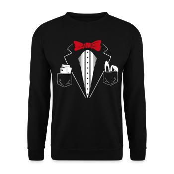 Costume de remplacement magicien costume sorcellerie magicien de scène - Sweat-shirt Unisexe - noir - Devant - Alina (178cm) & Michal (187cm)