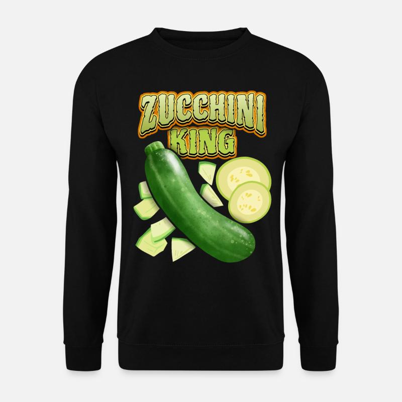 Zucchini King, Funny Vegetable Saying - Unisex Sweatshirt - black