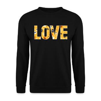 Halloween LOVE - Unisex Sweatshirt - black - Front - Alina (178cm) & Michal (187cm)