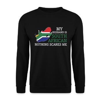 Rien ne me fait peur Ma femme est - Sweat-shirt Unisexe - noir - Devant - Alina (178cm) & Michal (187cm)