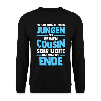 Cousins Cousin - Unisex Pullover - Schwarz - Vorne - Alina (178cm) & Michal (187cm)
