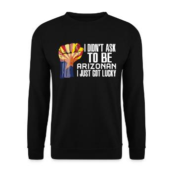 Arizona Américain U.S. Patriot USA Cultivé - Sweat-shirt Unisexe - noir - Devant - Alina (178cm) & Michal (187cm)