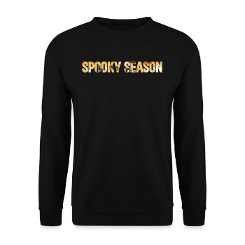Halloween Spooky Season Citations d’Halloween - Sweat-shirt Unisexe - noir - Devant - Alina (178cm) & Michal (187cm)