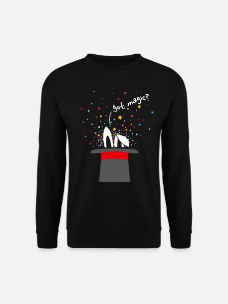 Got Magic Zauberhut Hase Illusionist Bühnenmagier - Unisex Pullover - Schwarz